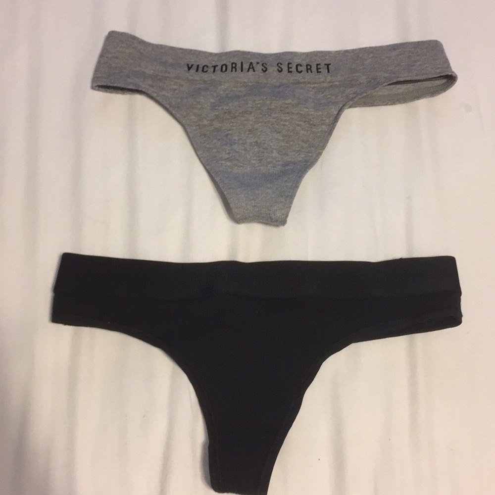 2 pairs of Victoria secret thongs
